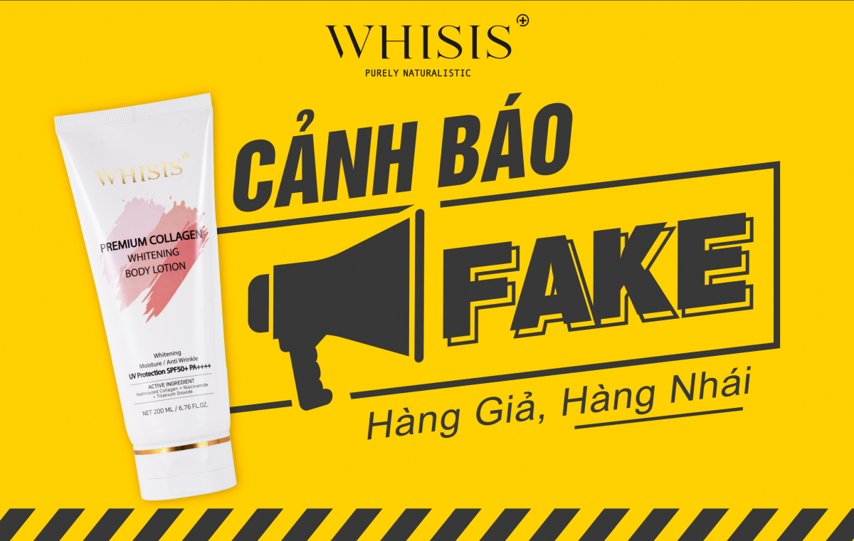 Cảnh báo hàng FAKE !!! Đâu là kem dưỡng thể body Whisis chính hãng?