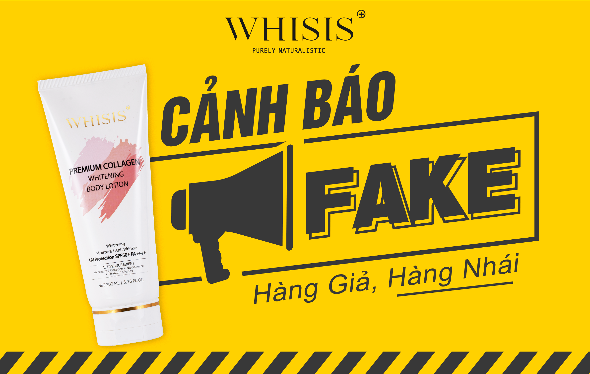 Cảnh báo hàng FAKE !!! Đâu là kem dưỡng thể body Whisis chính hãng?