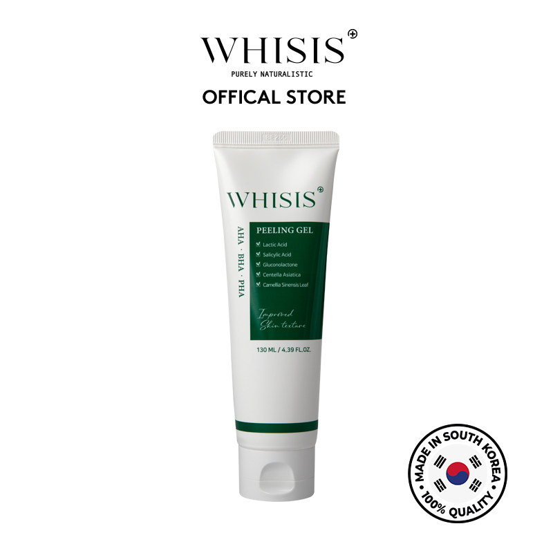 TDC-AHA Gel Tẩy Da Chết Ngừa Mụn, Se Khít Lỗ Chân Lông WHISIS AHA-BHA-PHA Peeling Gel 130ml