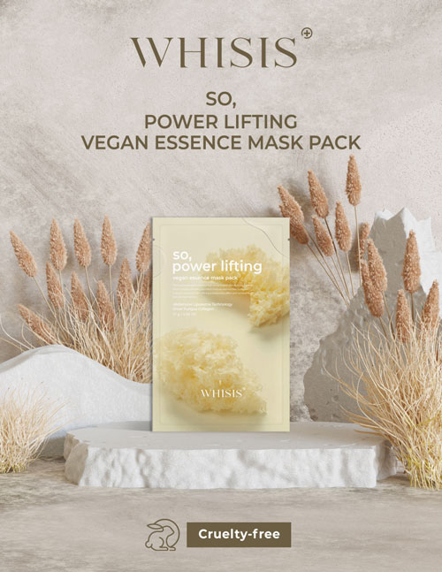 WHISIS Power Lifting Vegan Essence Mask Pack - Mặt Nạ Giấy Dưỡng Da Thuần Chay Cao Cấp 28ml