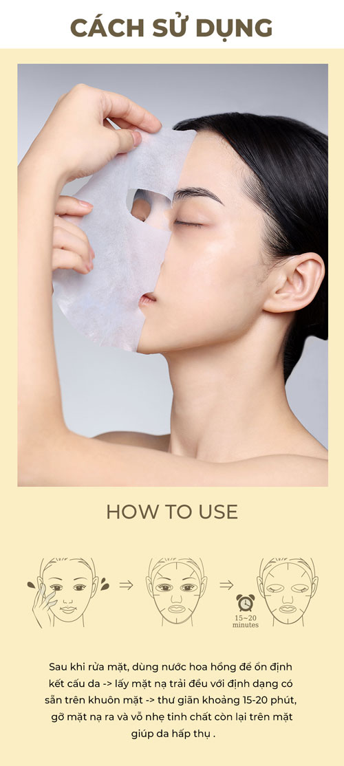 WHISIS Power Lifting Vegan Essence Mask Pack - Mặt Nạ Giấy Dưỡng Da Thuần Chay Cao Cấp 28ml
