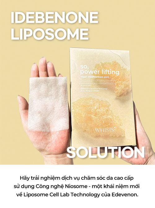 WHISIS Power Lifting Vegan Essence Mask Pack - Mặt Nạ Giấy Dưỡng Da Thuần Chay Cao Cấp 28ml