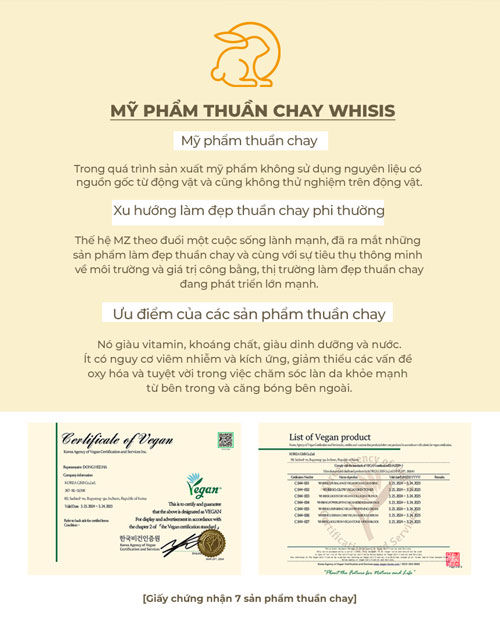 WHISIS So Repairing Vegan Whitening Cream 50g - Kem Dưỡng Chăm Sóc Da Làm Đẹp Da Thuần Chay