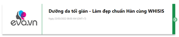 Báo chí viết về WHISIS