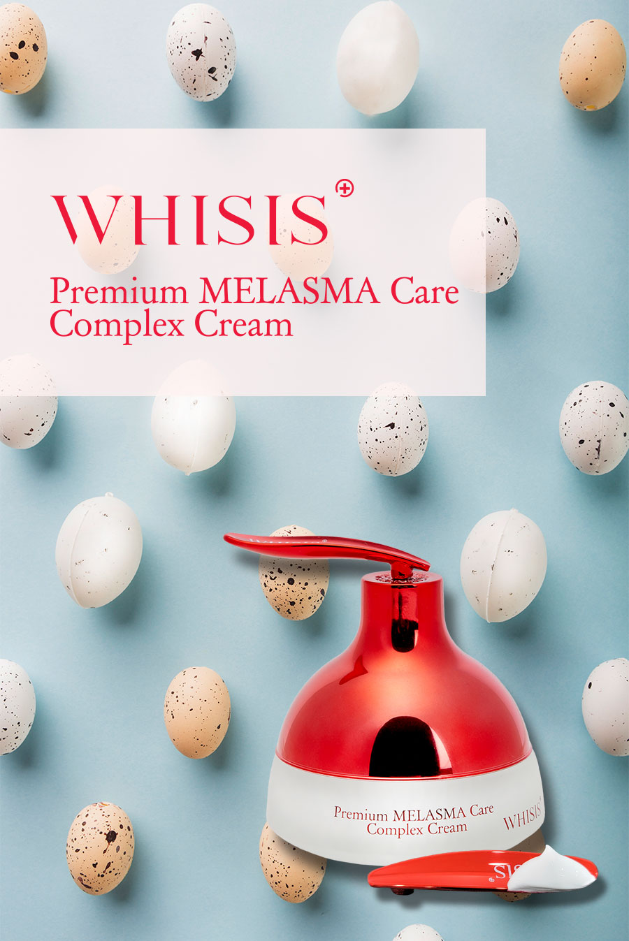 Kem Dưỡng Ẩm Trắng Da WHISIS Premium MELASMA Care Complex Cream Mờ Nám, Tàn Nhang 50g