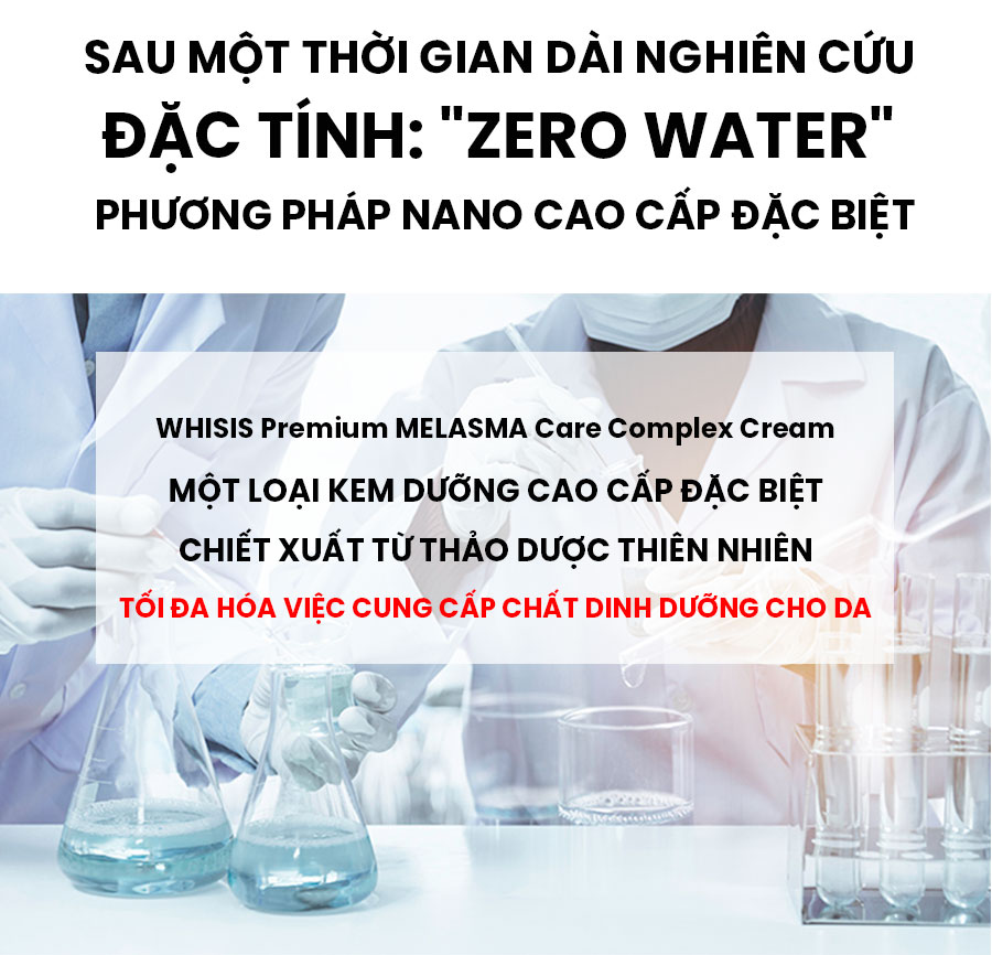 Kem Dưỡng Ẩm Trắng Da WHISIS Premium MELASMA Care Complex Cream Mờ Nám, Tàn Nhang 50g