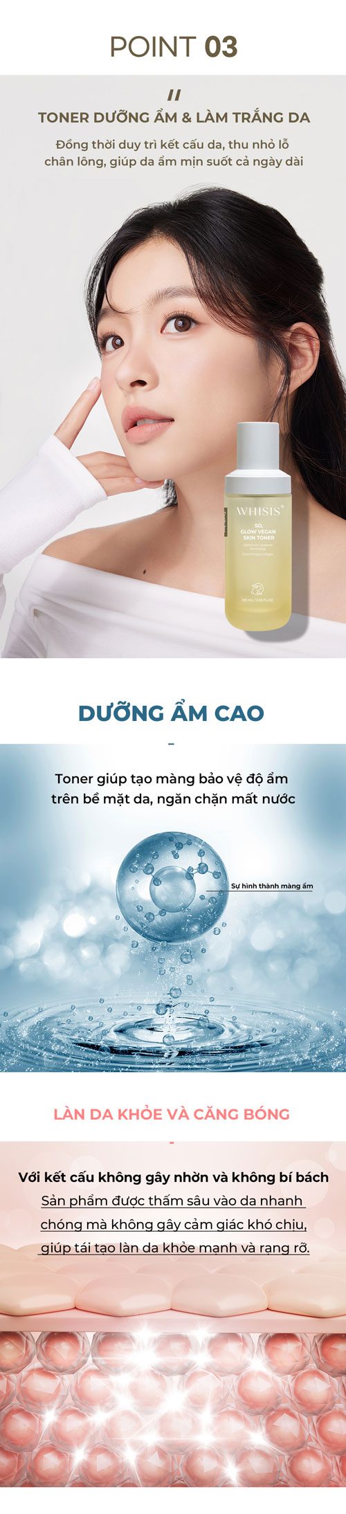 Toner Thuần Chay Cao Cấp WHISIS So, Glow Vegan Skin Toner Thuần Chay 110 ml