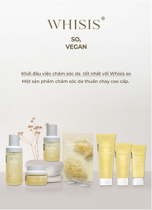 Toner Thuần Chay Cao Cấp WHISIS So, Glow Vegan Skin Toner Thuần Chay 110 ml