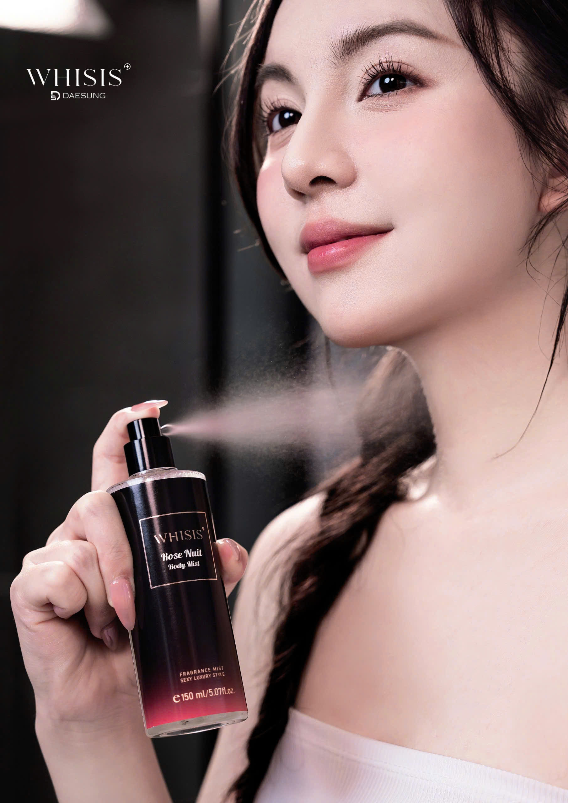 z7186796410874_51456e42338537abe1ca78de000a0320 Body Mist Xịt Thơm Cơ Thể Whisis Rose Nuit Body Mist 150ml - Hương thơm tinh tế và quyến rũ